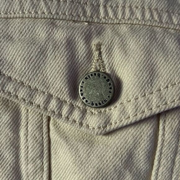 Basin and Range Denim Jacket Woman’s Large Off White Cream Jean Jacket - Picture 3 of 10